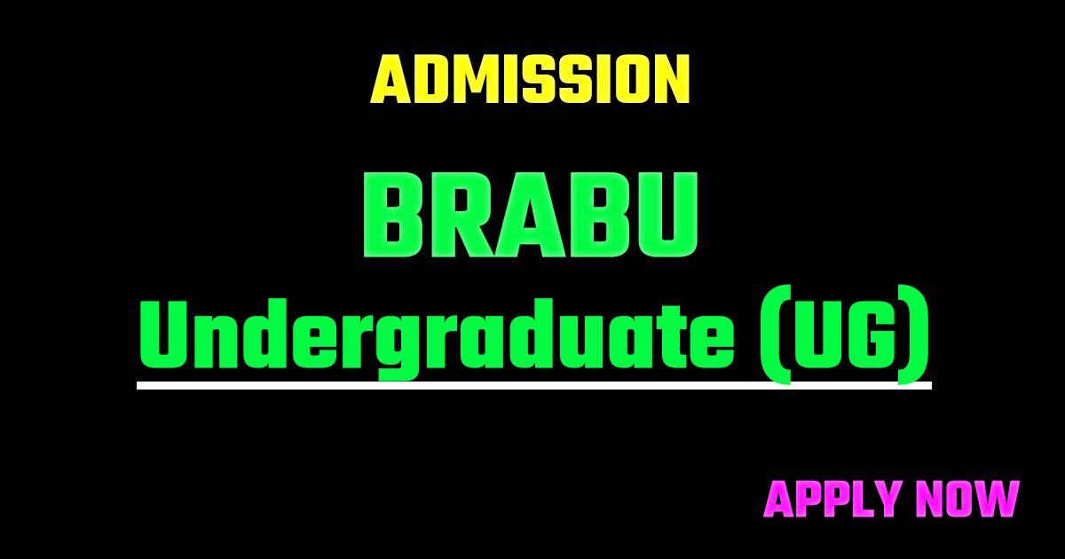 BRABU UG Admission Online Form 2026-30