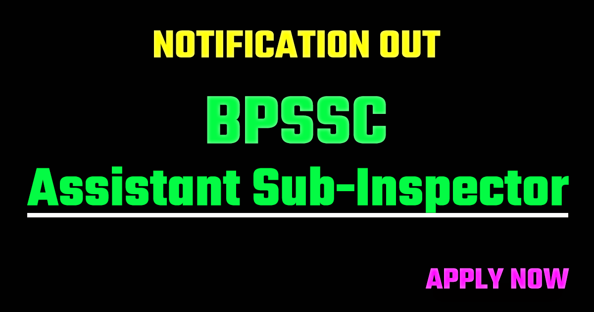 Bihar Police ASI Technical Recruitment 2026