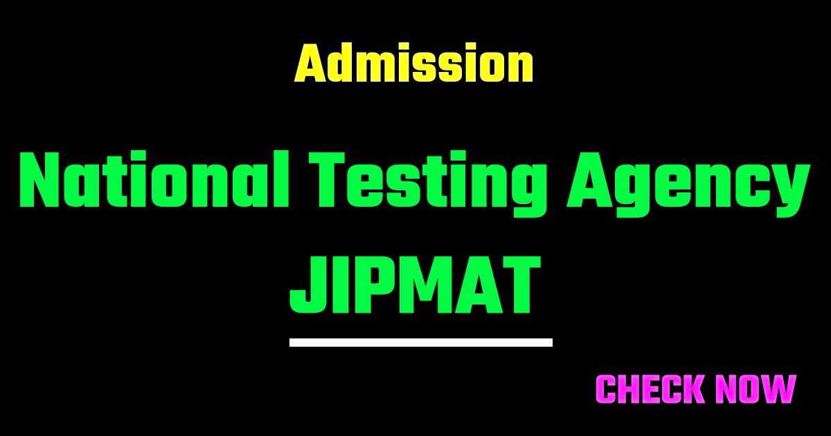 NTA JIPMAT Admission Form 2026